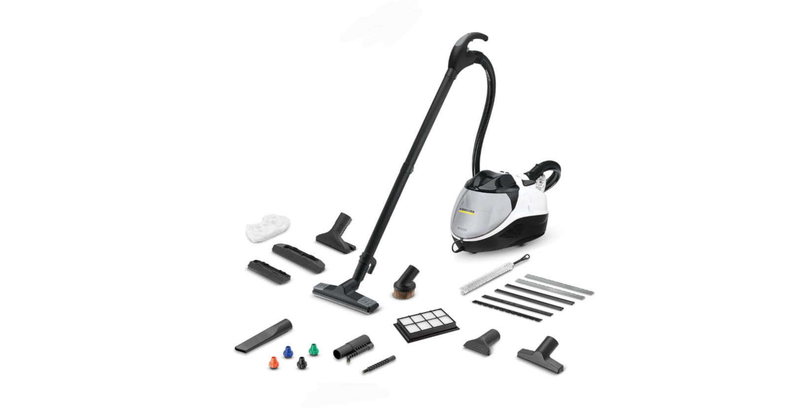 Test Karcher SV7, Un aspirateur nettoyeur vapeur Karcher efficace avec 4 Bars de Pression et une multitude d'accessoires